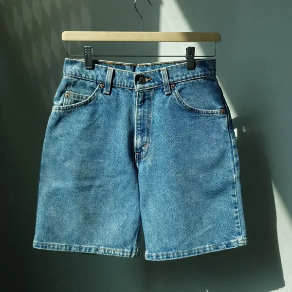 [BUNJANG] 1995 Levi's 950 Relaxed Fit Orange Tab Denim Shorts / 90s Levi's 950 Denim Shorts