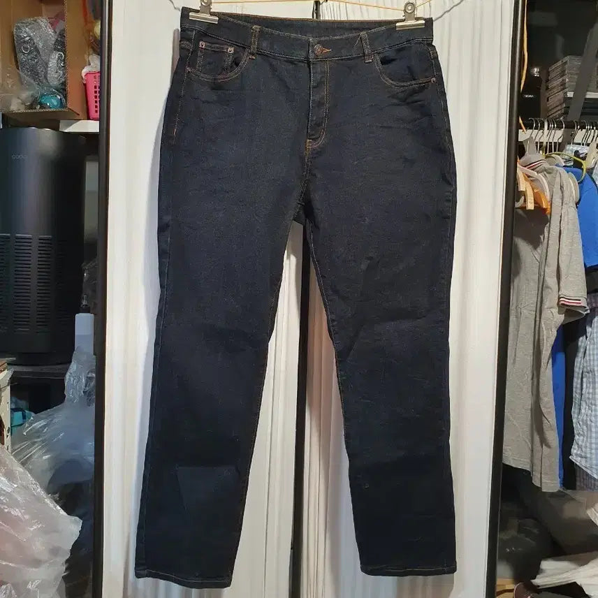 [BUNJANG] Blue Spandex Jeans - Size 36 / 진청색 스판 청바지 36사이즈 2508563