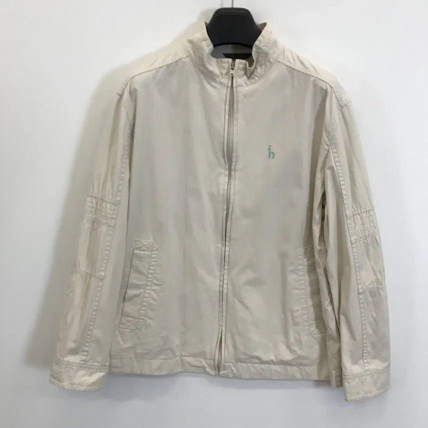 [BUNJANG] Hazzys Harrington Blouson Jacket Cotton Ivory Men's 100 / 헤지스 해링턴 블루종자켓 [남성100]