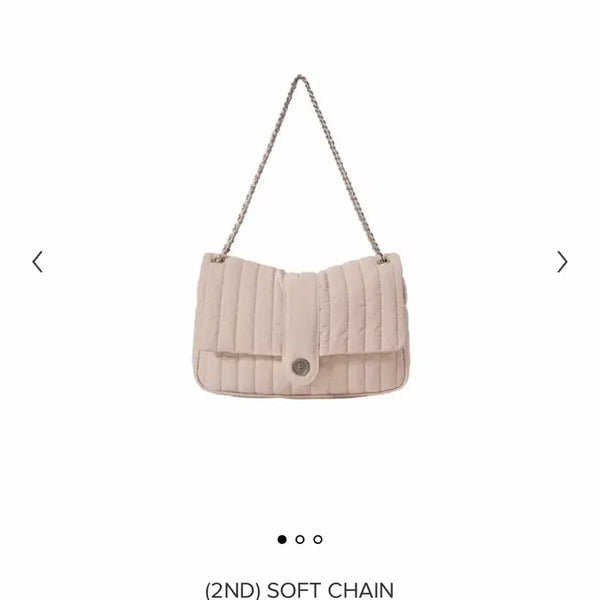 [BUNJANG] Minuitmute Soft Chain Bag Pale Pink / 미닛뮤트 소프트 체인백 페일핑크 새상품
