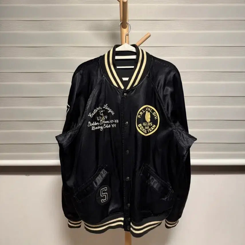 [BUNJANG] Polo Boxing Club Reversible Varsity Jacket L / 폴로 복싱클럽 바시티 자켓 L