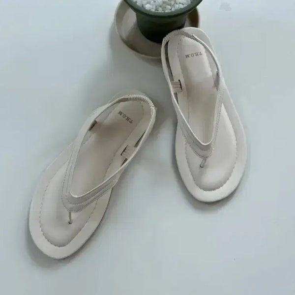 [BUNJANG] Cushion Slingback Sandals (Ivory, 230mm) / 쿠션 슬링백 쪼리 아이보리230