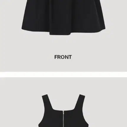 [BUNJANG] SISTINA Shirring Square Neck Sleeveless Nylon Mini Dress - Black / 시스티나 셔링 스퀘어넥 슬리브리스 나일론 원피스 블랙
