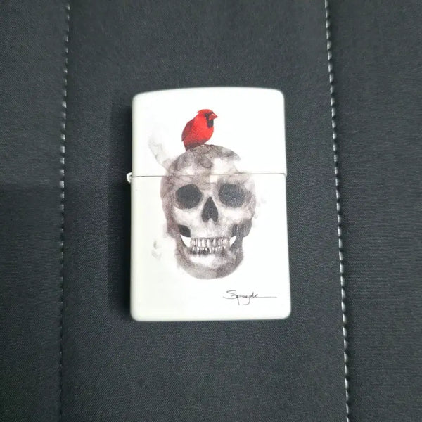[BUNJANG] Zippo Lighter Skull Bird Design / 지포 라이터
