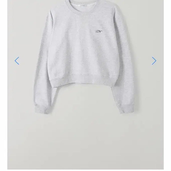 [BUNJANG] Thanat Moray Round Sweatshirt, Mélange Grey / 타낫 모레이 라운드 스웻셔츠 멜란지 그레이