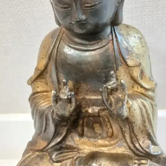 [BUNJANG] Gilded Bronze Seated Buddha Statue / 금동여래좌상불