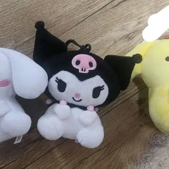 [BUNJANG] Sanrio Cinnamoroll, Kuromi, Pompompurin Doll Keychain Set / 산리오 시나모롤 쿠로미 폼폼푸린 인형 키링 세트