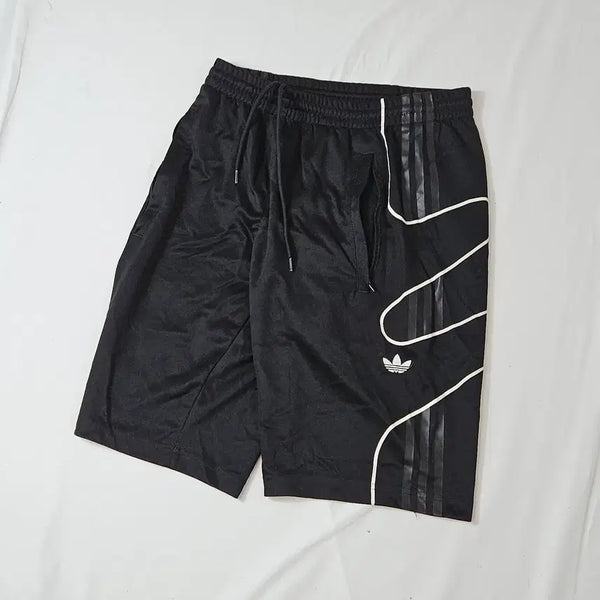 [BUNJANG] Adidas Originals Flame Trefoil Shorts Black/White M / 아디다스 오리지널 검흰 플레임 트레포일 숏팬츠 반바지 스포츠 트레이닝 M