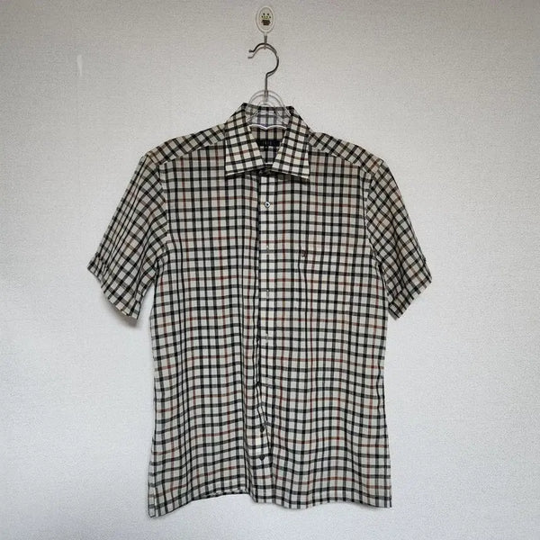 [BUNJANG] Daks Golf Check Shirt Men's 95 / 닥스 골프 체크 셔츠 남95