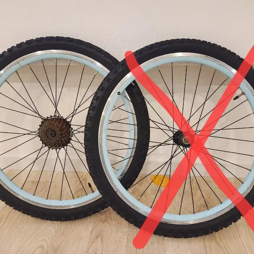 [BUNJANG] 24-inch MTB Rear Wheel with Rim Brake / 림브레이크용 mtb 뒷바퀴 24인치 급처