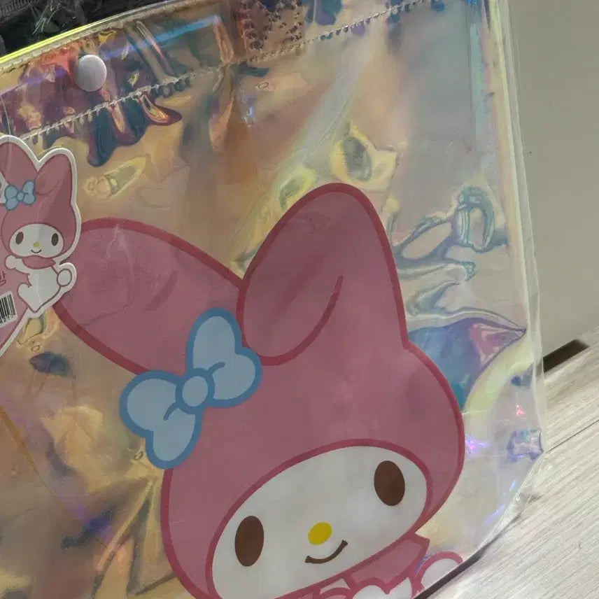 [BUNJANG] My Melody Hologram Beach Bag / 마이멜로디 홀로그램 비치백