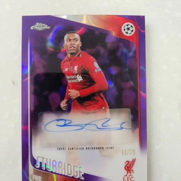 [BUNJANG] Liverpool Daniel Sturridge Autograph Card 75 Limited Edition / 리버풀 다니엘 스터리지 오토 75한정카드