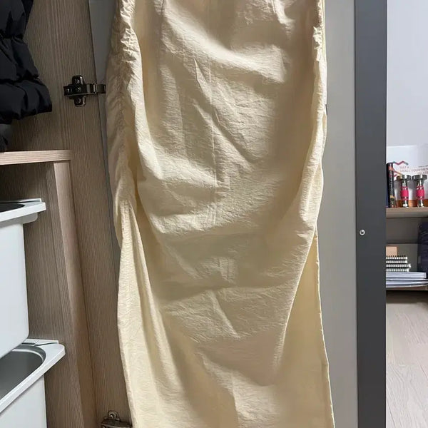 [BUNJANG] TIME Shirring Long Skirt / 타임 셔링 롱 스커트(55)
