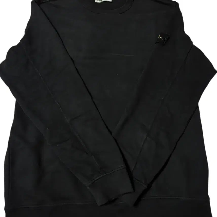 [BUNJANG] Stone Island 23FW Patch Crewneck Sweatshirt Black XXL / [23FW/정품] 스톤아일랜드 와펜 맨투맨 블랙 XXL (상태 최상)