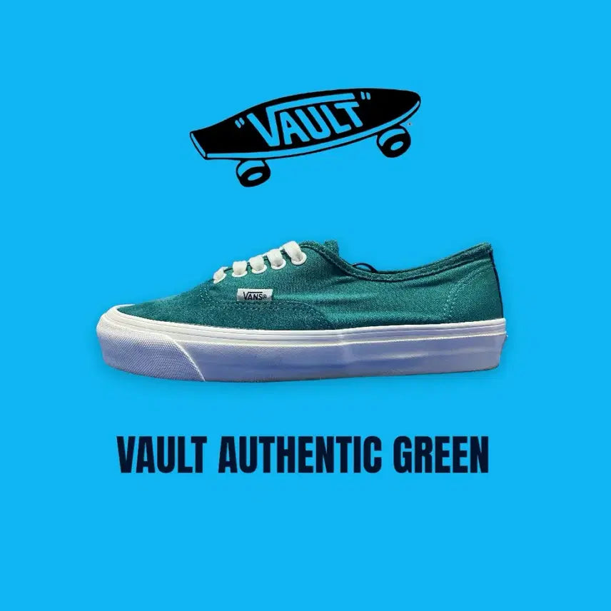 [BUNJANG] Vans Vault Authentic Suede Green Sneakers (Size 260mm) / [반스아저씨] Vans 볼트 어센틱 스웨이드 그린 260mm