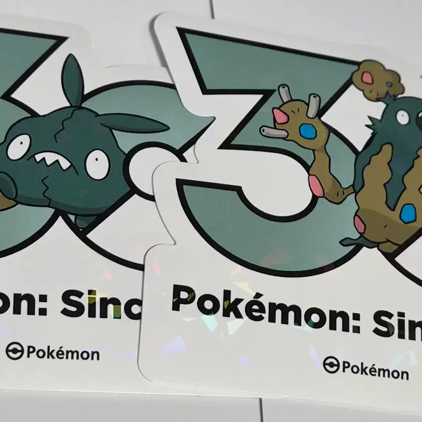 [BUNJANG] Pokemon 30th Anniversary Logo Sticker Set / 포켓몬 30주년 로고 스티커 깨봉이, 더스트나 판매합니당