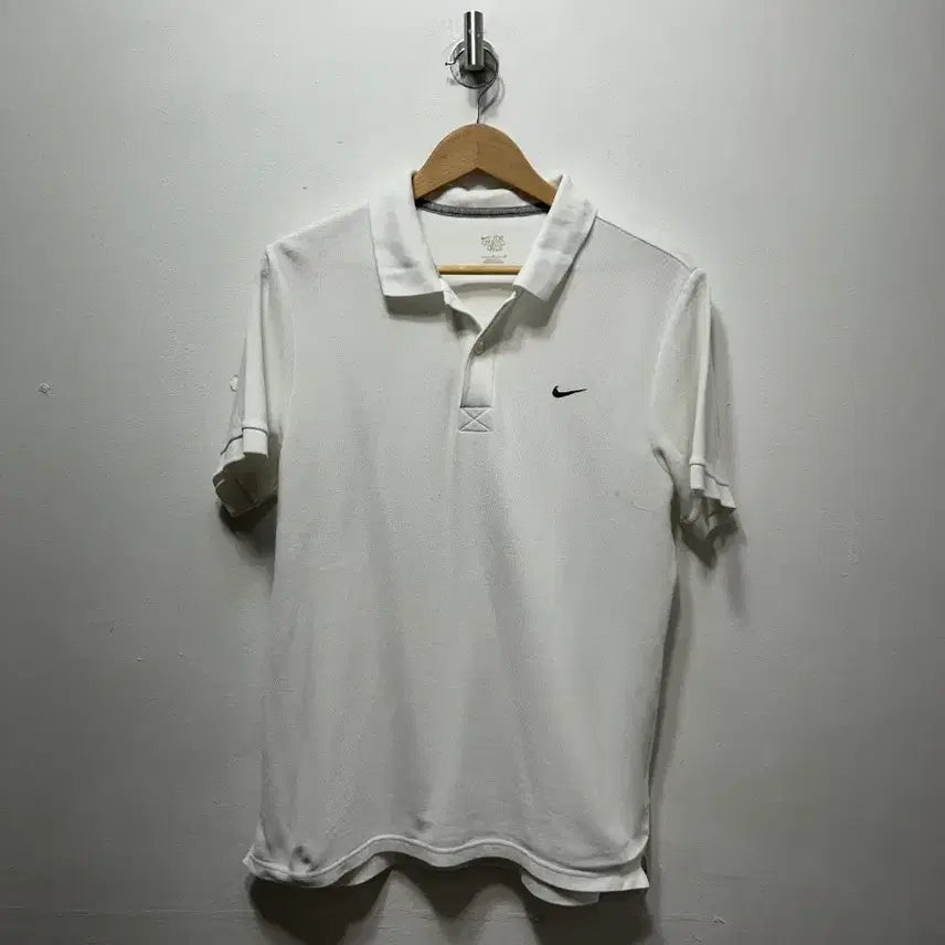 [BUNJANG] Nike White Polo Short Sleeve T-Shirt - Large / 나이키 화이트 폴로 반팔 티셔츠 L