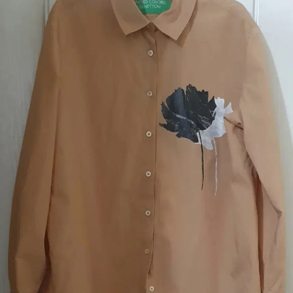 [BUNJANG] Benetton Beige Button-Up Shirt / 베네통 셔츠