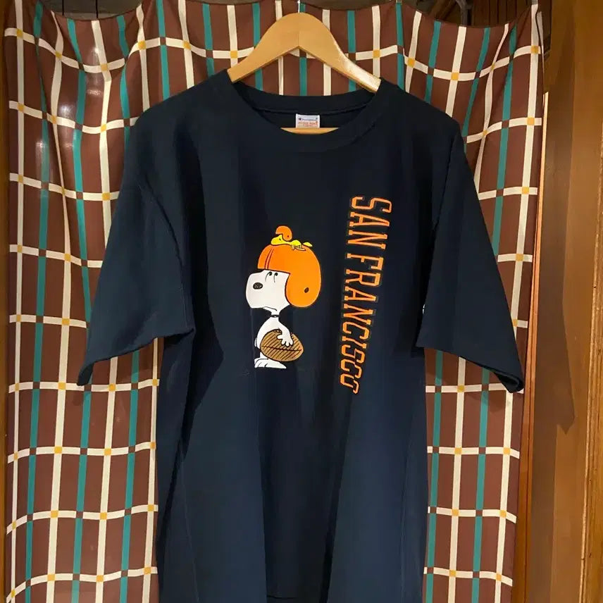 [BUNJANG] Champion San Francisco Snoopy T-Shirt / 챔피온 샌프란시스코 스누피 반팔 티셔츠