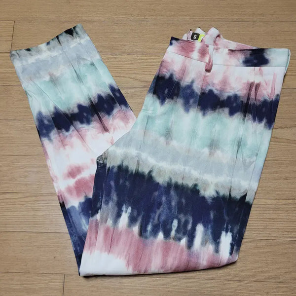 [BUNJANG] MSGM Men's Multicolor Tie-Dye Cotton Pants / MSGM 남성 멀티컬러 타이다이팬츠 86-100