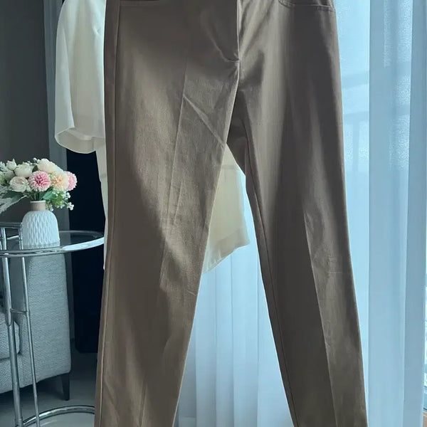[BUNJANG] ZARA BASIC Women's Brown Pants / 자라 베이직 여성 브라운 팬츠