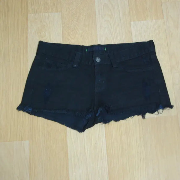 [BUNJANG] J Brand Women's Black Denim Distressed Shorts Size 25 / 제이브랜드 데님 숏팬츠 25