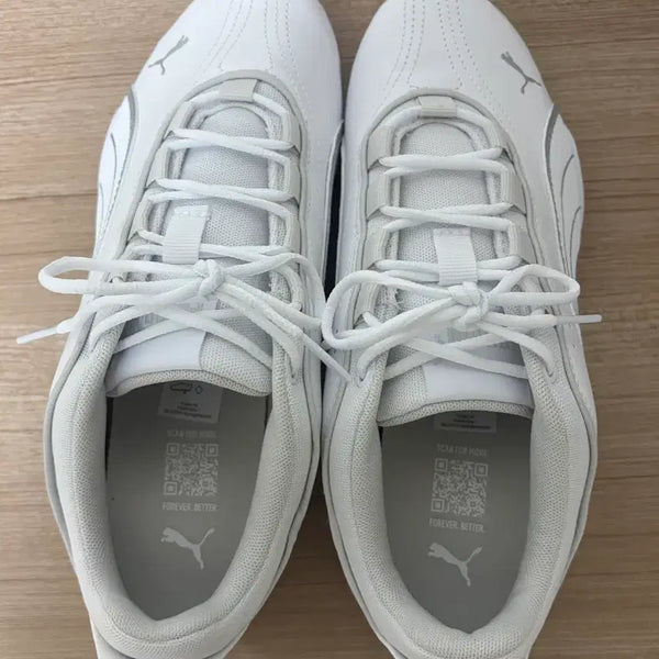 [BUNJANG] Puma Catch Soleil White Sneakers Size 245 / 푸마 캐치 솔레일 화이트 운동화 245