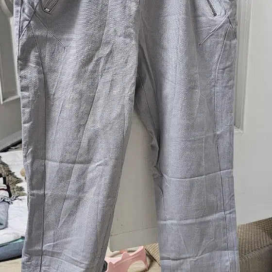 [BUNJANG] Castelbajac Banding Zipper Slacks Pants / 밴딩 지퍼포인트 까스텔바작 바지