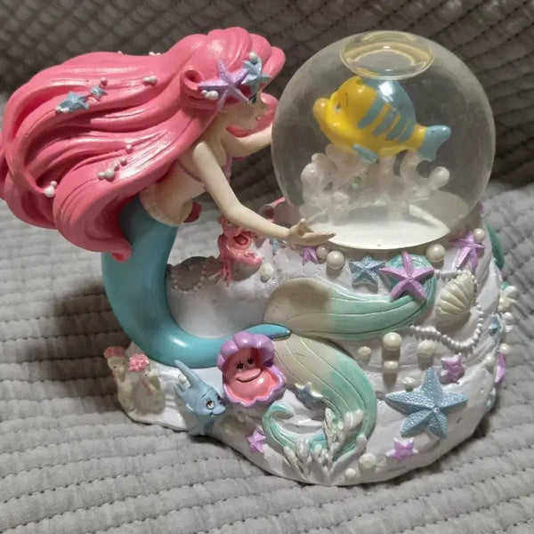 [BUNJANG] Disney The Little Mermaid Ariel & Flounder Snow Globe / 디즈니 인어공주 스노우볼