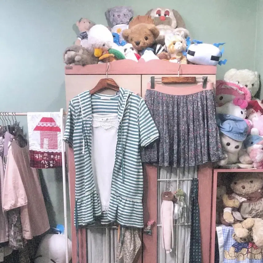 [BUNJANG] Kamome Sajo Vintage Codiseti Mori Girl Outfit Set / 카모메산장 빈티지 코디세트 모리걸