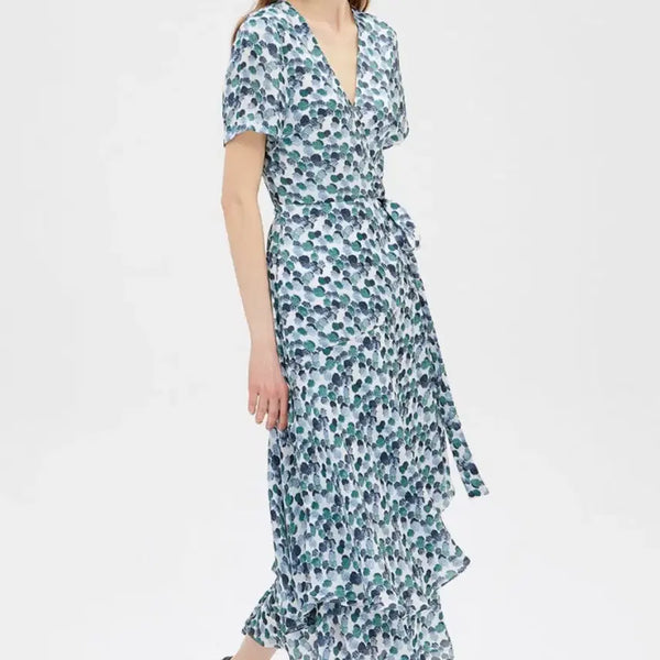 [BUNJANG] Club Monaco Flower Wrap Dress / (택O/새상품)클럽모나코 플라워 랩 원피스