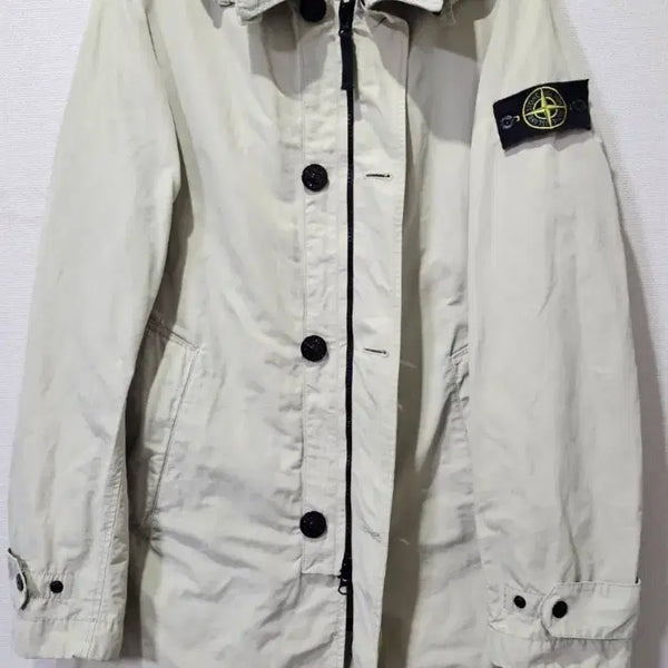 [BUNJANG] Stone Island Micro R.E.P.S. Trench Coat Beige Jacket / [정품/백화점판] 스톤아일랜드 마이크로랩스 트렌치코트 베이지 자켓 90