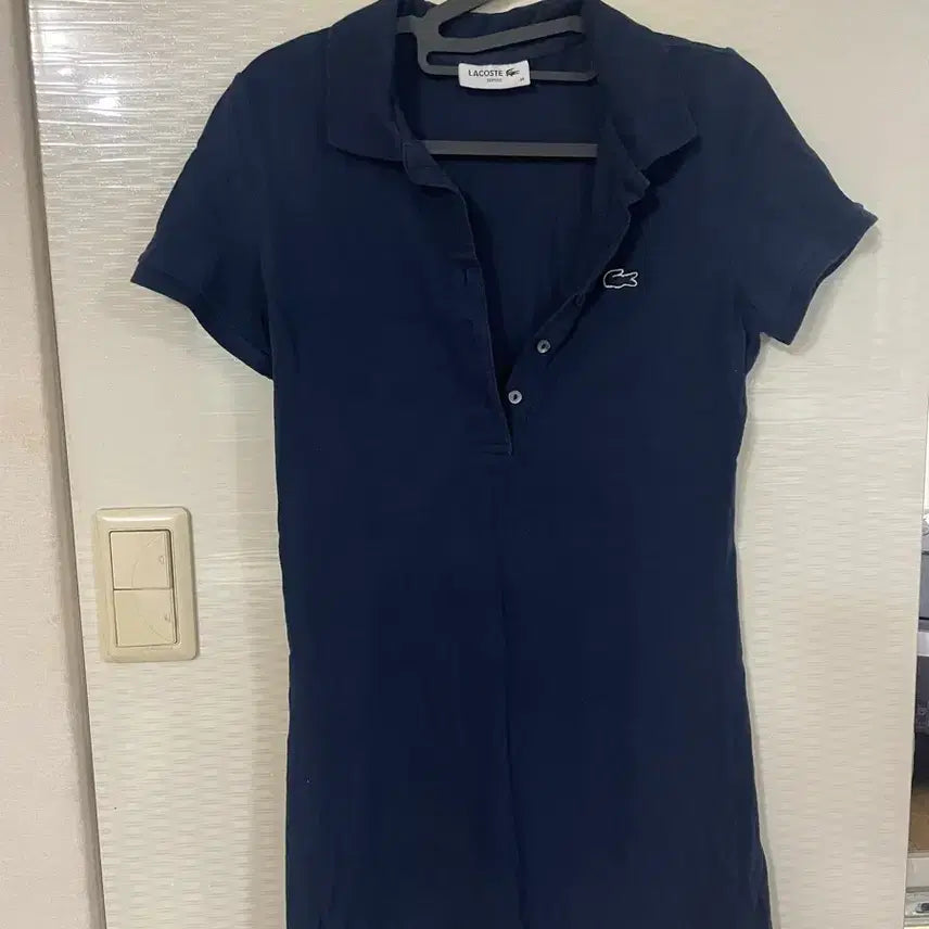 [BUNJANG] Lacoste Navy Pique Dress / 라코스테 네이비 피케 원피스