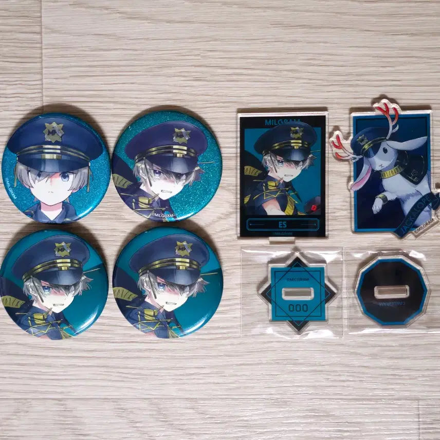 [BUNJANG] Milligram S Jackaroff 1st/2nd Round Can Badge & Acrylic Stand / 밀그램 에스 잭카로프 1심 2심 캔뱃지 아크릴 스탠드