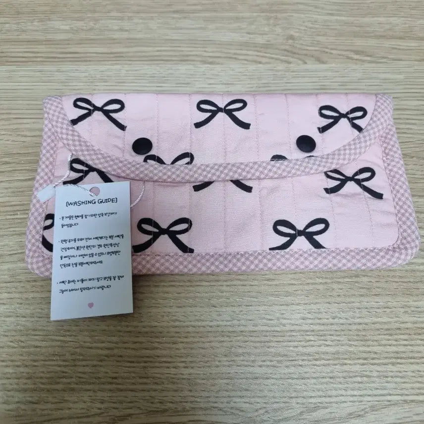 [BUNJANG] Fabric Ribbon Long Wallet / 패브릭 리본 장지갑
