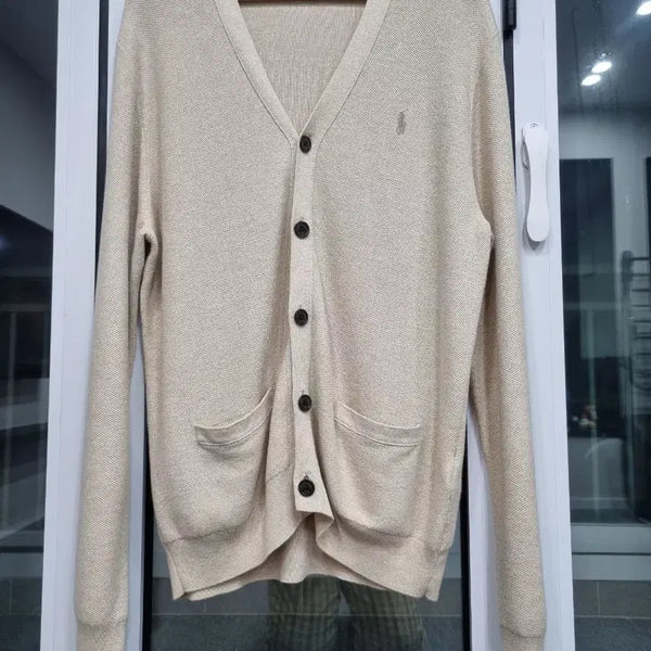 [BUNJANG] Polo Ralph Lauren Beige Cardigan / 110/ 폴로 랄프로렌 베이지색 가디건
