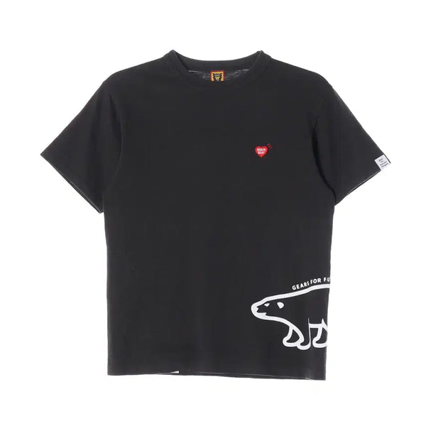 [BUNJANG] Human Made Heart Logo Polar Bear Graphic Print T-Shirt / 휴먼메이드 하트 로고 폴라베어 그래픽 프린트 반팔 티셔츠