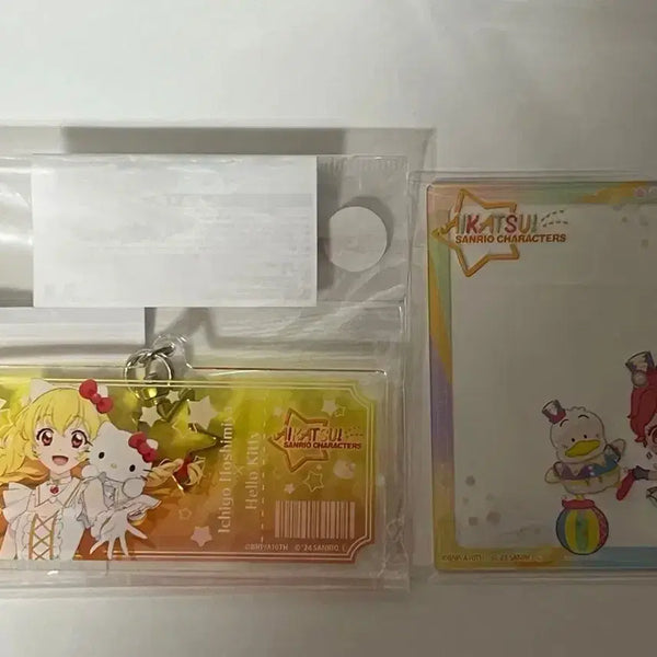 [BUNJANG] Aikatsu Sanrio Ichigo & Kaede Acrylic Charm Bundle Set / 아이카츠 산리오 이치고키링 카에데 아크릴