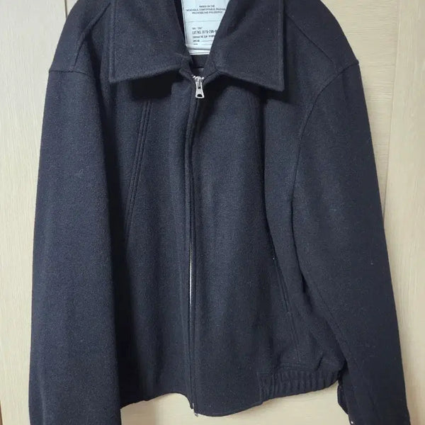 [BUNJANG] Beslow Black Wool Wide Collar Harrington Jacket / 급매 - 비슬로우 울 와이드 칼라 해링턴자켓 블랙