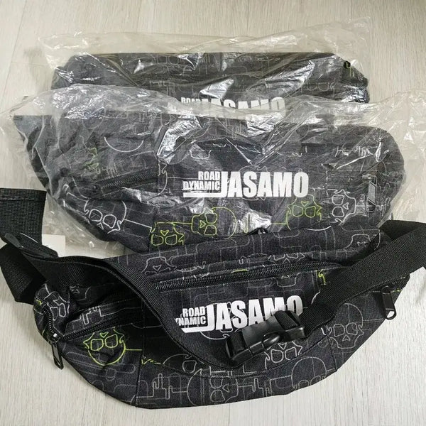 [BUNJANG] ASAMO Skull Printing Hip Bag Bundle Set / ASAMO 스컬 프린팅 힙색 2개일괄