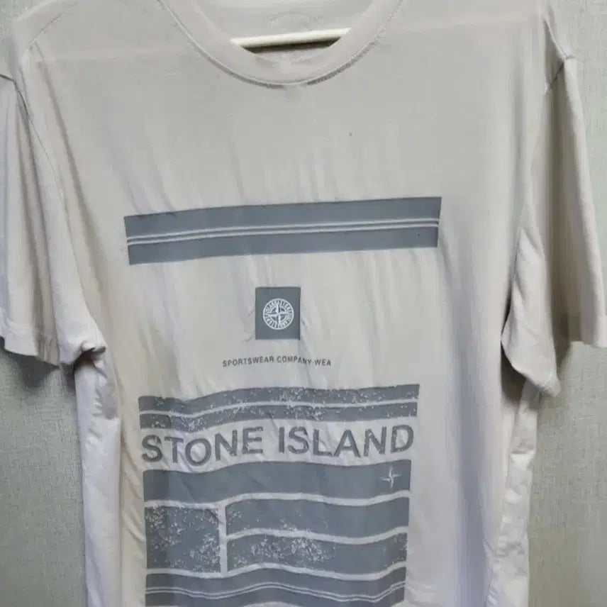 [BUNJANG] Stone Island Printed Short Sleeve T-Shirt / [S+급]스톤아일랜드 프린팅 반팔 티셔츠