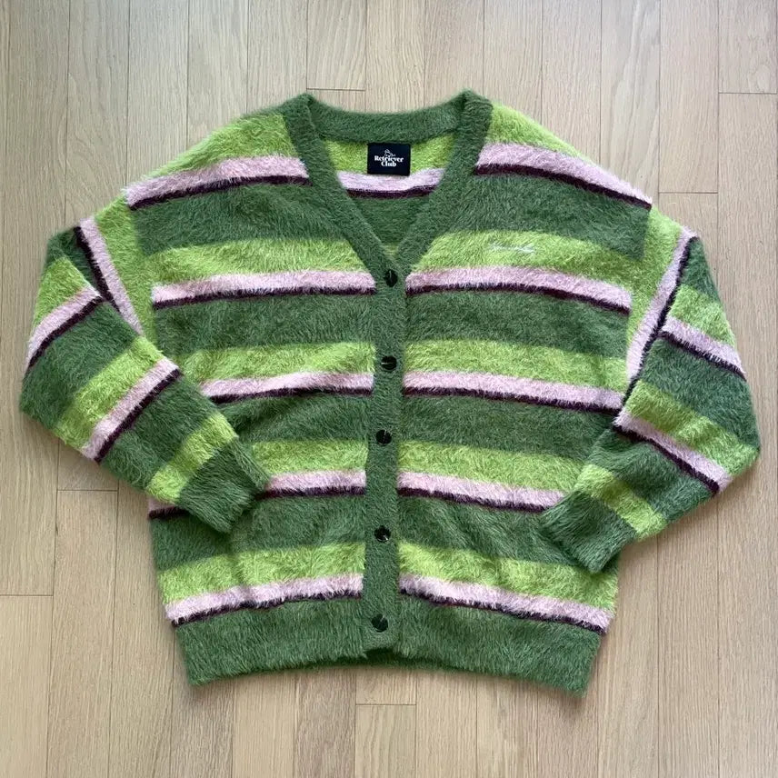 [BUNJANG] Retriever Club Stripe Cardigan / 리트리버클럽 스트라이프 가디건