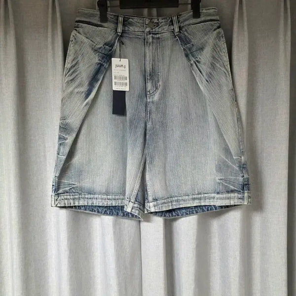 [BUNJANG] Juun.J Denim Covered Shorts Size 46 / 준지 데님 커버드 쇼츠 46
