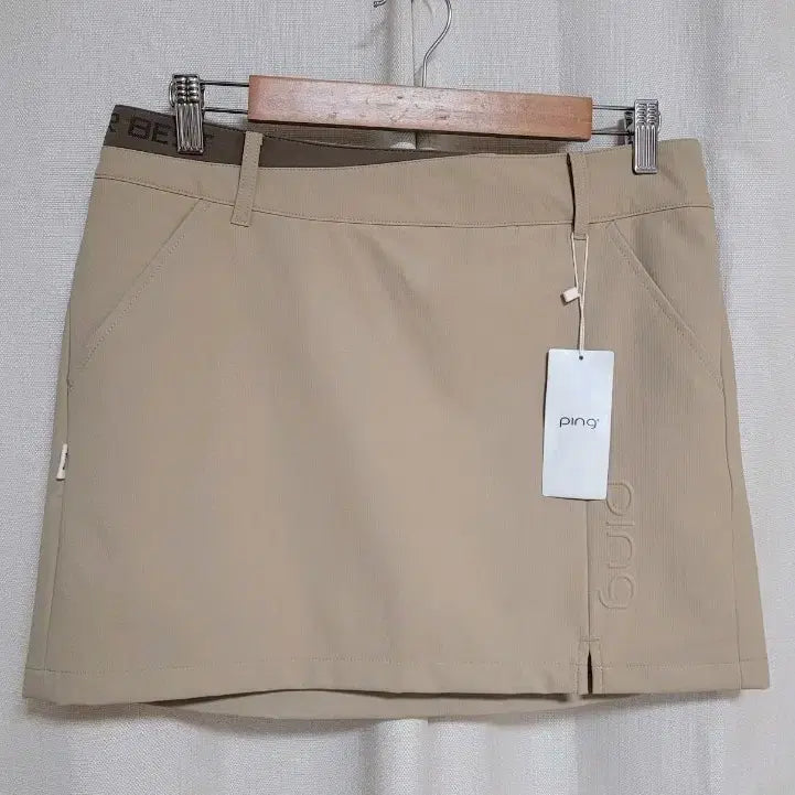 [BUNJANG] PING Golf Women's H-Line Culotte Skirt Beige / 핑 골프 여성 H 라인 큐롯스커트 (새상품)