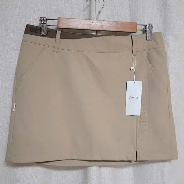 [BUNJANG] PING Golf Women's H-Line Culotte Skirt Beige / 핑 골프 여성 H 라인 큐롯스커트 (새상품)