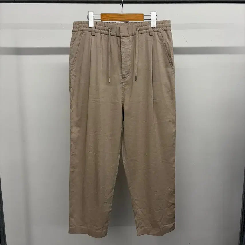 [BUNJANG] System Homme Men's Linen Blend Bending Pants / (33전후) 남성용 시스템 옴므 린넨 혼방 밴딩 팬츠 바지