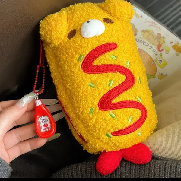 [BUNJANG] Omurice Bear Pouch Pencil Case / 오므라이스 곰돌이 파우치 필통