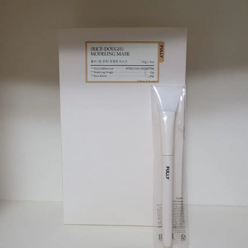 [BUNJANG] Fuly Rice Dough Modeling Mask (4 x 50g) with Brush / 풀리 쌀반죽 모델링 마스크