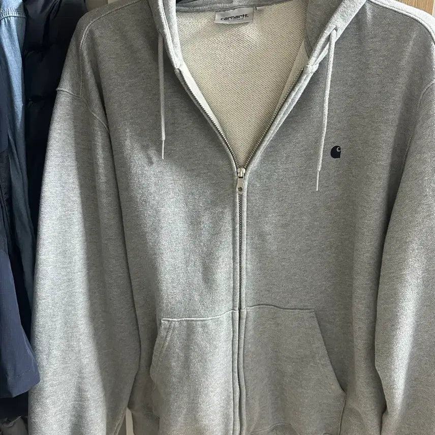 [BUNJANG] Carhartt WIP Grey Hoodie L / 칼하트 wip 회색 후드집업 L