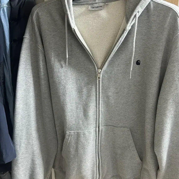 [BUNJANG] Carhartt WIP Grey Hoodie L / 칼하트 wip 회색 후드집업 L